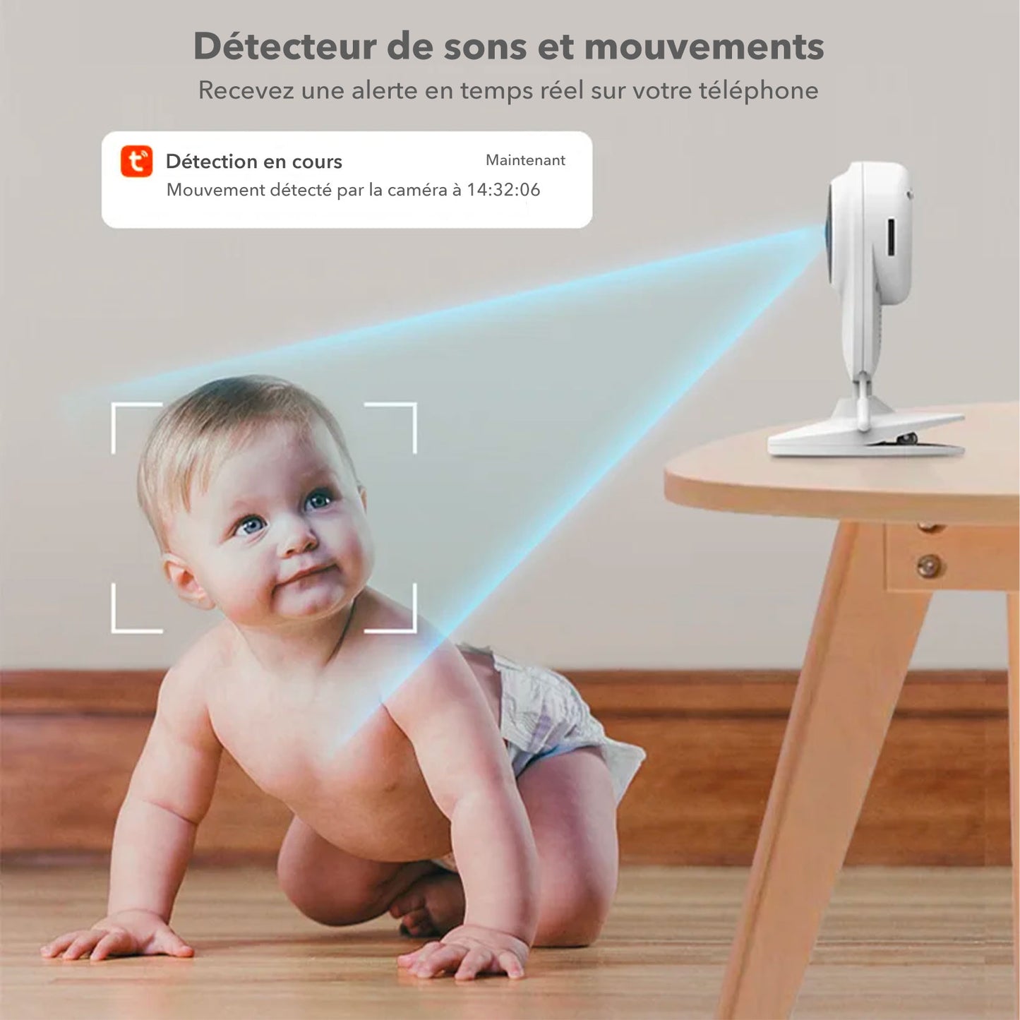 Babyphone avec moniteur à détecteur de mouvements