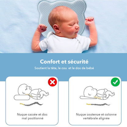 Coussin bébé anti tête-plate